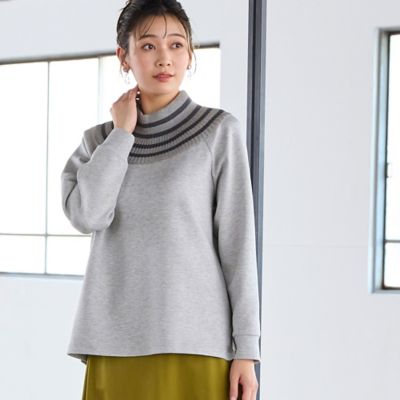 ＜MISSEL＞ボーダーリブプルオーバー（２１１２６３７３）