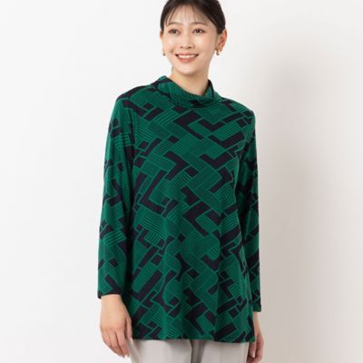 幾何柄ジャカードカットソー（21126405） | MISSEL/ミゼール