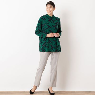 幾何柄ジャカードカットソー（21126405） | MISSEL/ミゼール