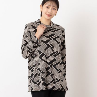 幾何柄ジャカードカットソー（21126405） | MISSEL/ミゼール