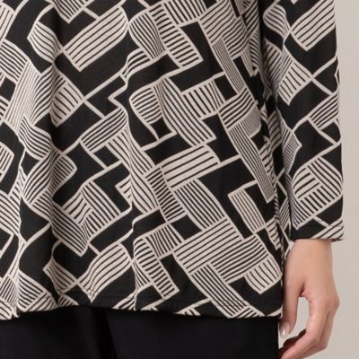 幾何柄ジャカードカットソー（21126405） | MISSEL/ミゼール