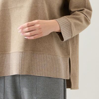 3L／4Lサイズあり】綿混ジャージープルオーバー（21126503