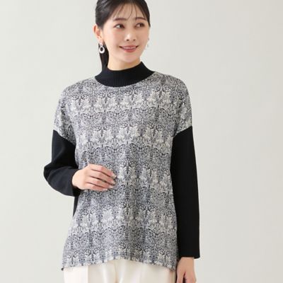 【送料無料】MISSEL/ミゼール 大きいサイズ V & A 兄弟うさぎ プルオーバー(21126506) クロ トップス【三越伊勢丹/公式】