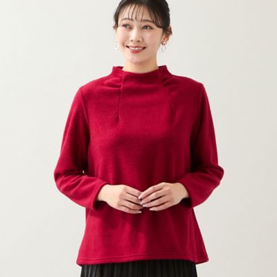 洗える・日本製・3L／4Lサイズあり】ふっくら起毛カットソー