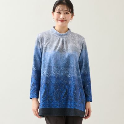 洗える・日本製・3L／4Lサイズあり】ペイズリー柄チュニック