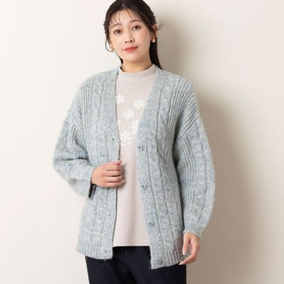 ケーブルニットカーディガン（21131401） | MISSEL