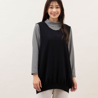 ＜MISSEL＞バルーンニットベスト（２１１３６３５３）