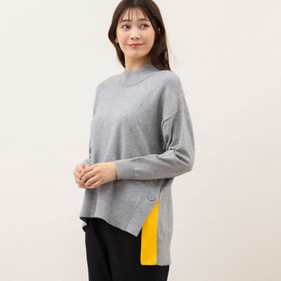＜MISSEL＞スリットバイカラーセーター（２１１３６３７５）