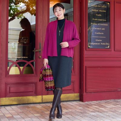 日本製】ウール混カーディガン（21136503） | MISSEL/ミゼール