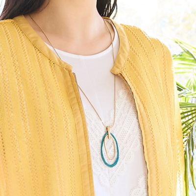 ＜MISSEL＞オーバルリングネックレス（２１１４２６０５）