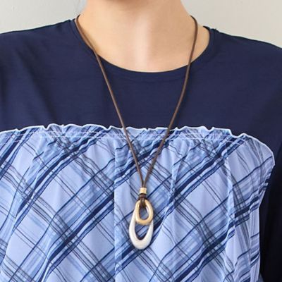 ＜MISSEL＞【スライドフリー】メタルモチーフリングネックレス（２１１４２６１０）