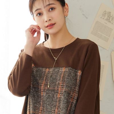 雫モチーフつき　ラリエットネックレス（２１１４６４０５）