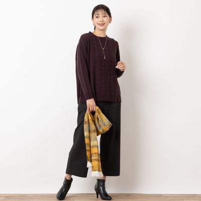 雫モチーフつき　ラリエットネックレス（２１１４６４０５）