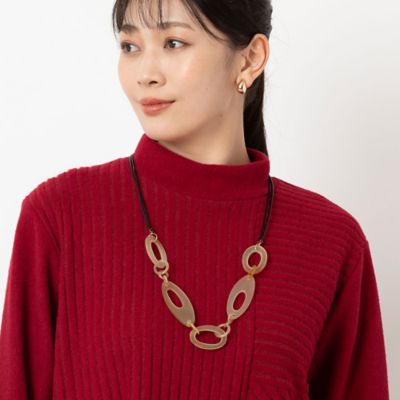 水牛　ラウンドデザインネックレス（２１１４６４０７）
