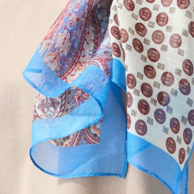 接触冷感】小紋柄ストール（21162602） | MISSEL/ミゼール