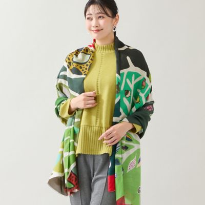 MISSEL/ミゼール Colorful Forestストール(21165501) ミドリ スカーフ・ショール【三越伊勢丹/公式】