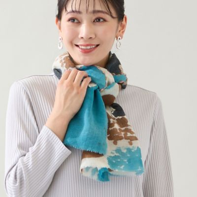 MISSEL/ミゼール【一部店舗・WEB限定アイテム】インド刺繍ストール(21165502) アオ スカーフ・ショール【三越伊勢丹/公式】