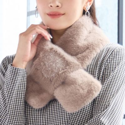 楽天市場】フェイクファーマフラーの通販