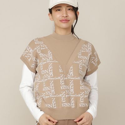 Women's】モノグラムロゴJQニットベスト（23005661