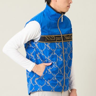 メンズ】モノグラムプリント中綿ベスト（23006501） | Nissa