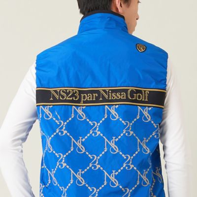 メンズ】モノグラムプリント中綿ベスト（23006501） | Nissa