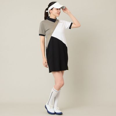 Women's】【吸水速乾】マリーンフラッグポロワンピース