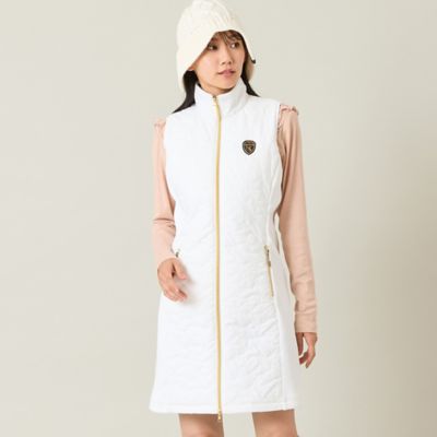 Nissa Golf (Women/Men)/ニッサゴルフ ロゴキルティング中綿ジャンパードレス(23016550) シロ スポーツウェア【三越伊勢丹/公式】