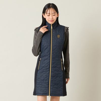 Nissa Golf (Women/Men)/ニッサゴルフ ロゴキルティング中綿ジャンパードレス(23016550) クロ スポーツウェア【三越伊勢丹/公式】