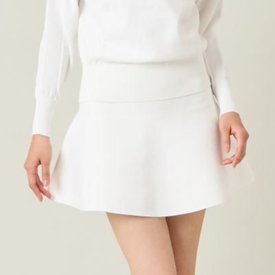 Nissa Golf (Women/Men)/ニッサゴルフ ニットフレアスカート(23045551) 05ホワイト スポーツウェア【三越伊勢丹/公式】