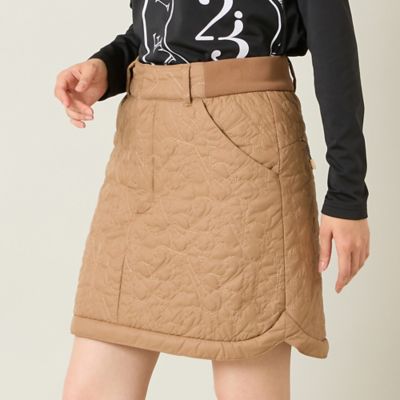 レディース】ロゴキルティング中綿スカート（23046551
