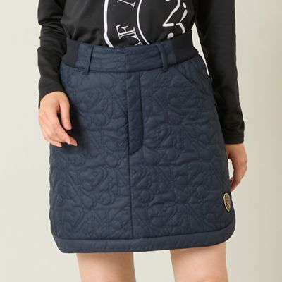 Nissa Golf (Women/Men)/ニッサゴルフ ロゴキルティング中綿スカート(23046551) クロ スポーツウェア【三越伊勢丹/公式】