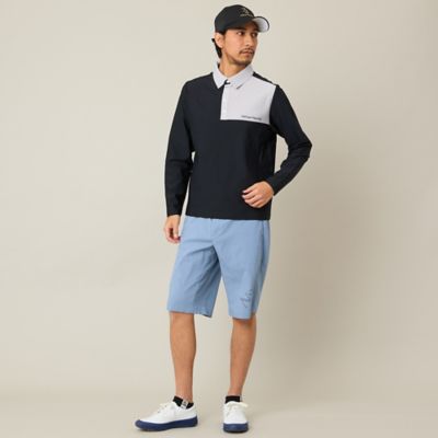 Men's】【接触冷感／UVカット／撥水】パンチングショートパンツ