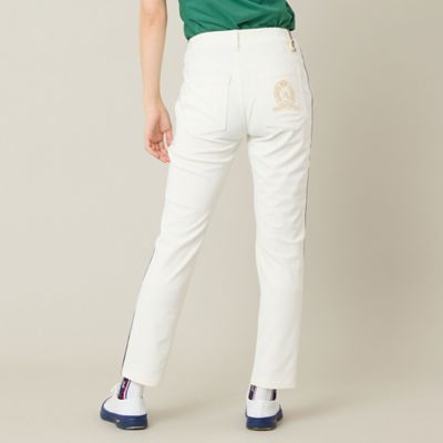 美USED ANEW GOLF メンズ 刺繍ロゴライン ホワイトパンツ アニュー アニュー ゴルフ｜ANEW GOLF の正規取扱通販 - underbar メンズウェア