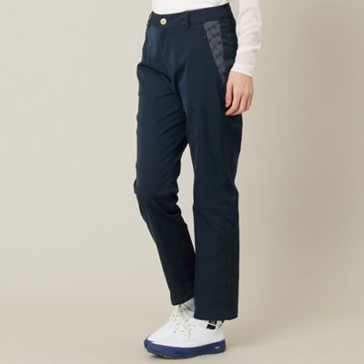 Women's】【ストレッチ】サイドプリントパンツ