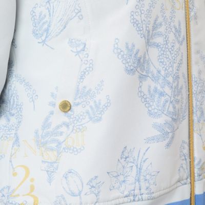 Women's】【セットアップ可】ミモザジャカードブルゾン