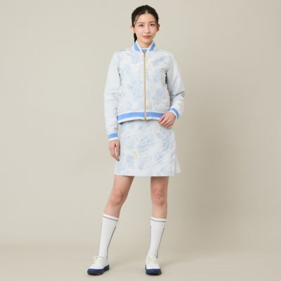 Women's】【セットアップ可】ミモザジャカードブルゾン