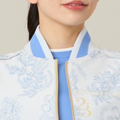 Women's】【セットアップ可】ミモザジャカードブルゾン