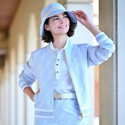 Women's】【セットアップ可】米沢織ジャカードブルゾン