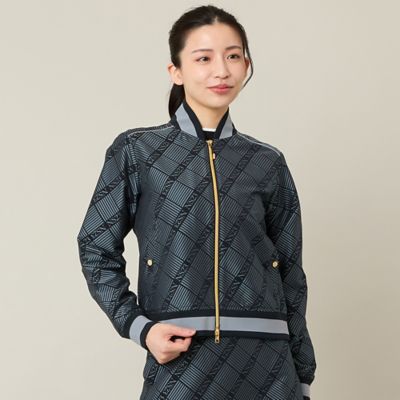 Women's】【セットアップ可】米沢織ジャカードブルゾン