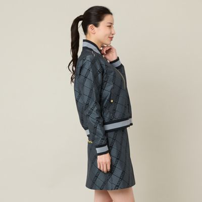 Women's】【セットアップ可】米沢織ジャカードブルゾン