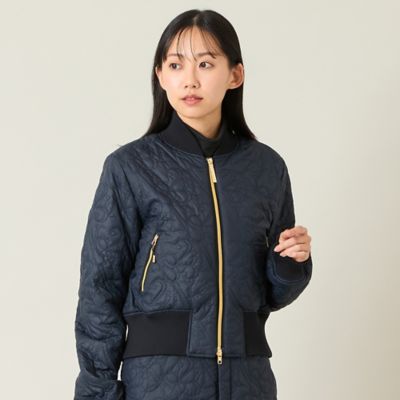 Nissa Golf (Women/Men)/ニッサゴルフ ロゴキルティング中綿ブルゾン(23106550) 30ブラック スポーツウェア【三越伊勢丹/公式】