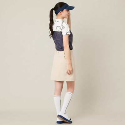 Women's】【接触冷感／吸湿速乾】ロゴプリントモックネック