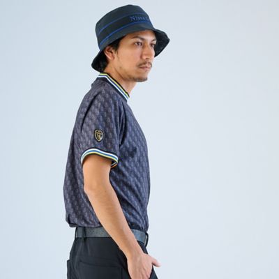 【メンズ】モノグラム半袖モックネック（２３１２３５０３）