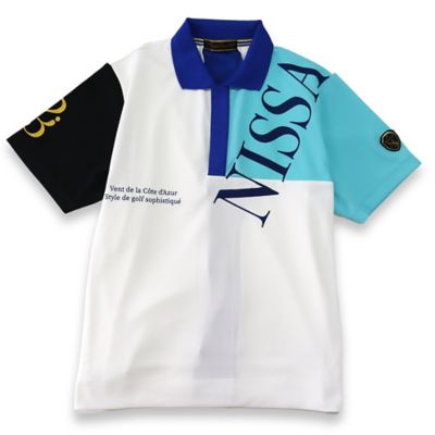 Nissa Golf (Women/Men)/ニッサゴルフ 【メンズ】ハニカムプリントポロシャツ(23123508)
