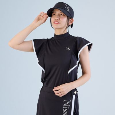 【レディース】ラッフルスリーブモックネック（２３１２３５５１）