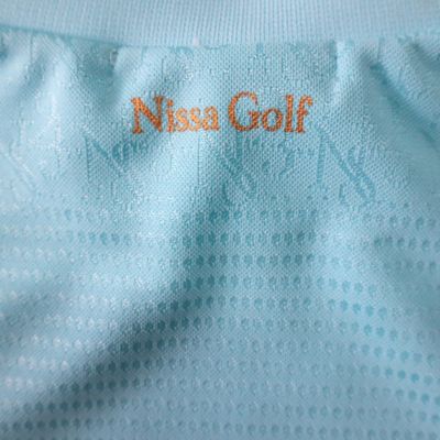 【林菜乃子プロ着用】【レディース】パネルジャカード半袖モックネック（２３１２３５５２）