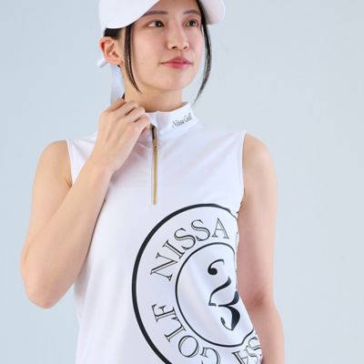 【レディース】ノースリーブモックネック（２３１２３５５５）