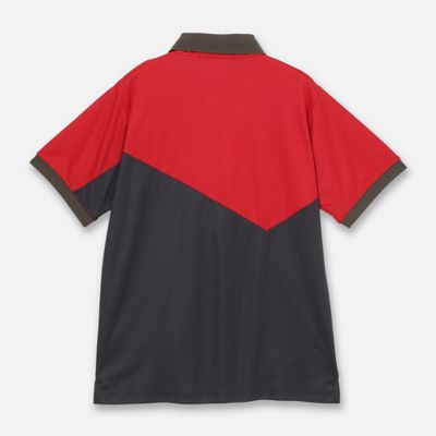Men's】【吸水速乾】アシンメトリーポロ（23123601
