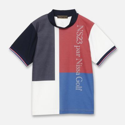 Nissa Golf (Women/Men)/ニッサゴルフ 【Ｍｅｎ&rsquo;ｓ】【吸水速乾】マリーンフラッグモックネック（２３１２３６０４）