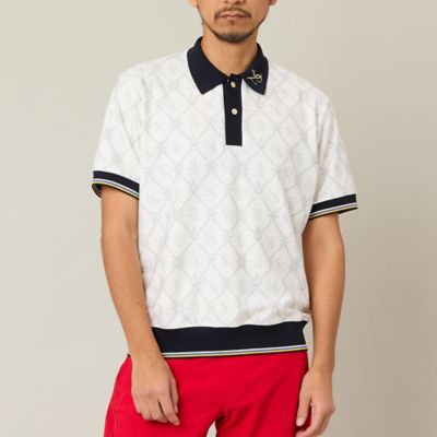 Men's】マリーンプリントポロ（23123605） | Nissa Golf